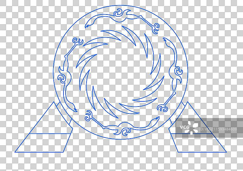 金沙遗址博物馆太阳神鸟金箔图片素材