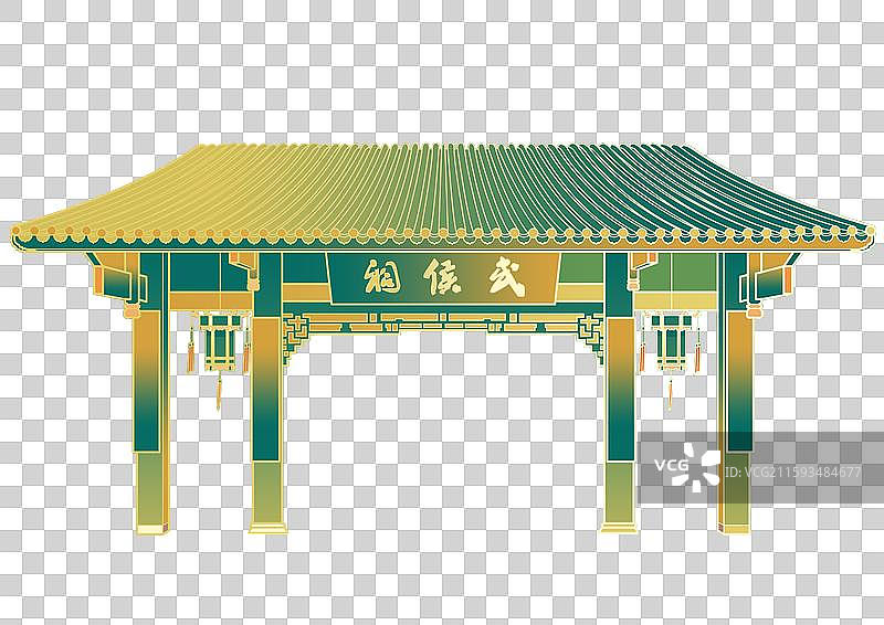 武侯祠国潮风图片素材