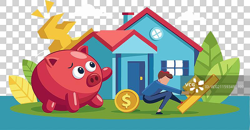 高抵押贷款利率概念图片素材