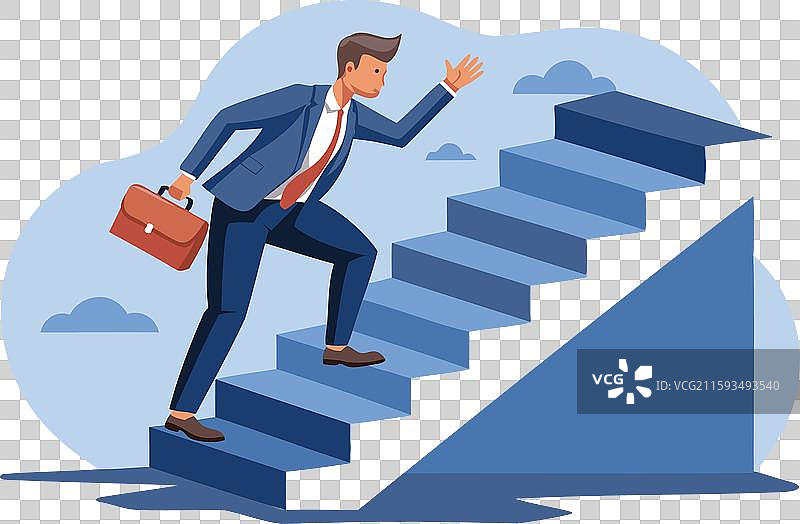 商人跌倒在楼梯上图片素材