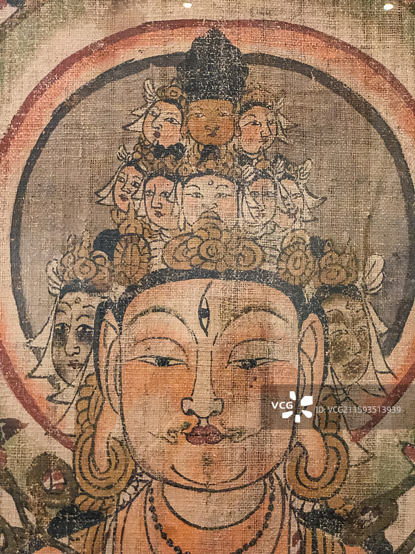 法国吉美博物馆 中国流失海外文物 敦煌绢画图片素材