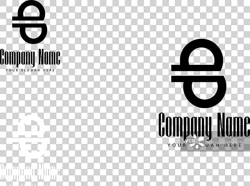 现代字母B标志设计模板图片素材