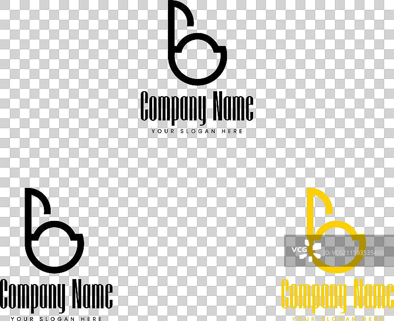 现代字母B标志设计模板图片素材