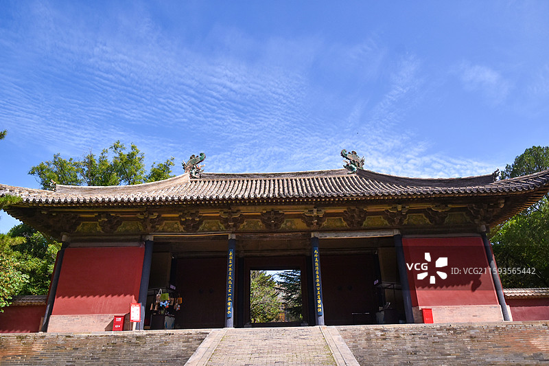 山西芮城永乐宫龙虎殿图片素材