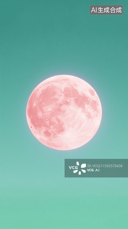 【AI数字艺术】夜空中的皎洁明月光发光圆月满月超级大月亮星球行星中秋节元宵节农历十五设计素材插图绘画3D清新明亮图片素材