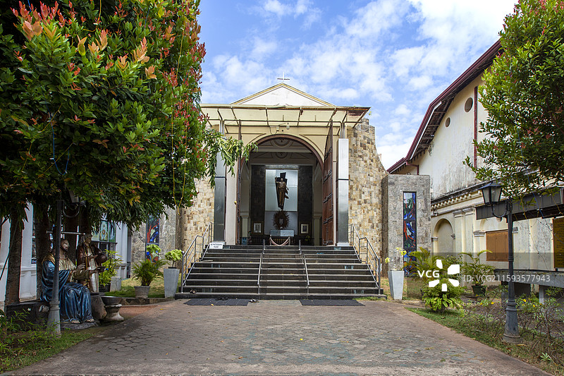 斯里兰卡尼甘布市圣玛丽教堂景观图片素材