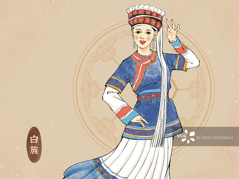 56民族美女版，白族侗族瑶族与吉林省延边朝鲜族自治州朝鲜族图片素材