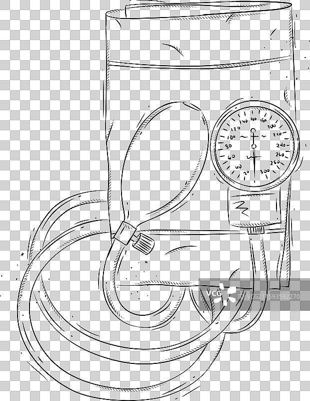 图形风格的压力测量工具图片素材