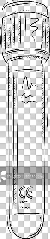 图形风格的医学试管图片素材