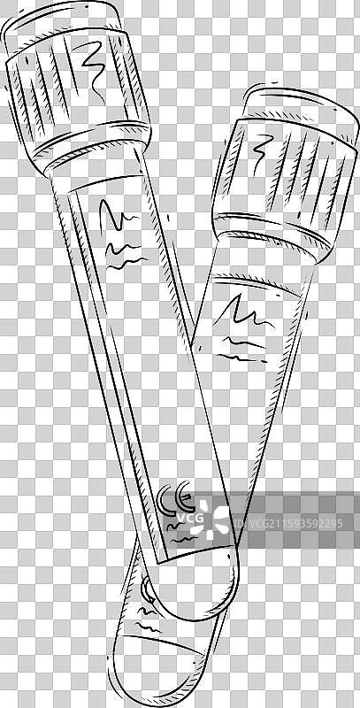 用于医疗目的的试管配对图示图片素材