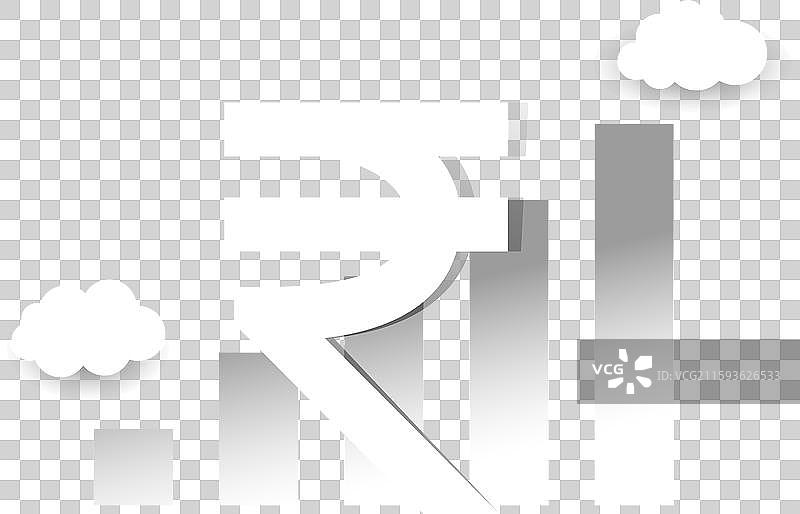 印度数字卢比符号背景强烈图片素材