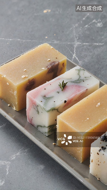 【AI数字艺术】手工香皂展示图片素材