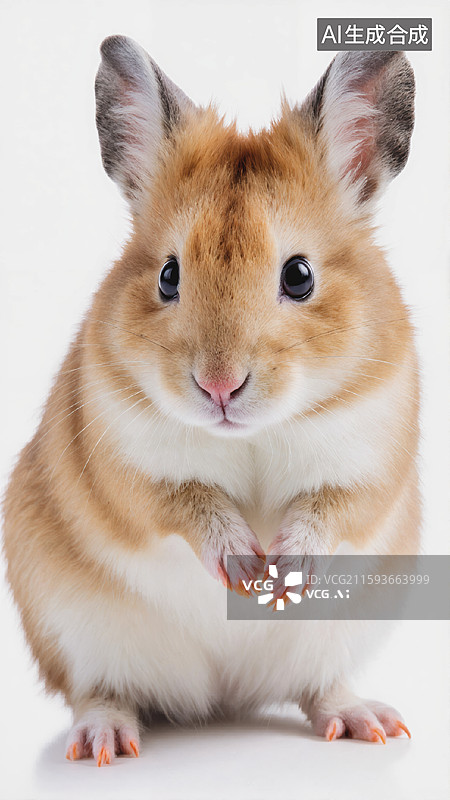 【AI数字艺术】可爱仓鼠站立姿态图片素材