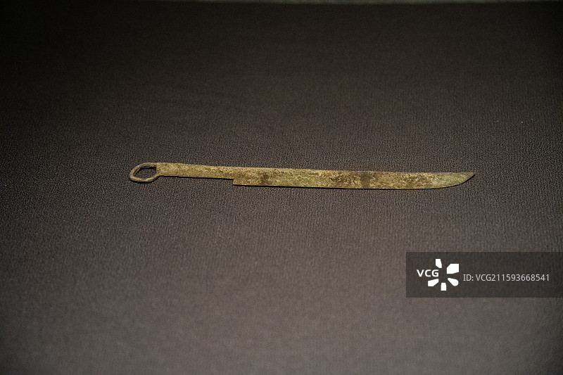 四川成都广都博物馆战国削图片素材