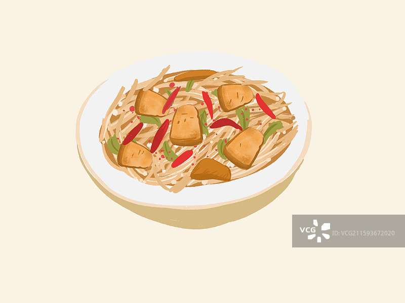 折耳根炒腊肉图片素材