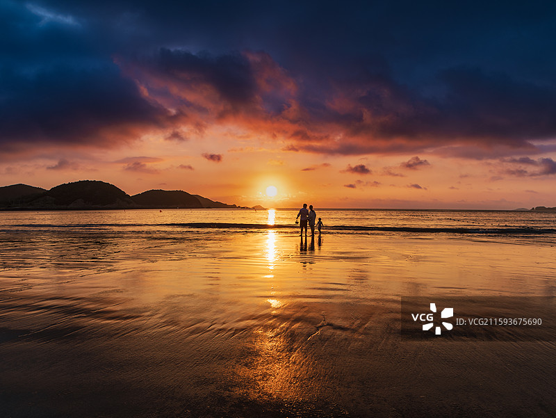 宁波象山东海半边山海上日出图片素材