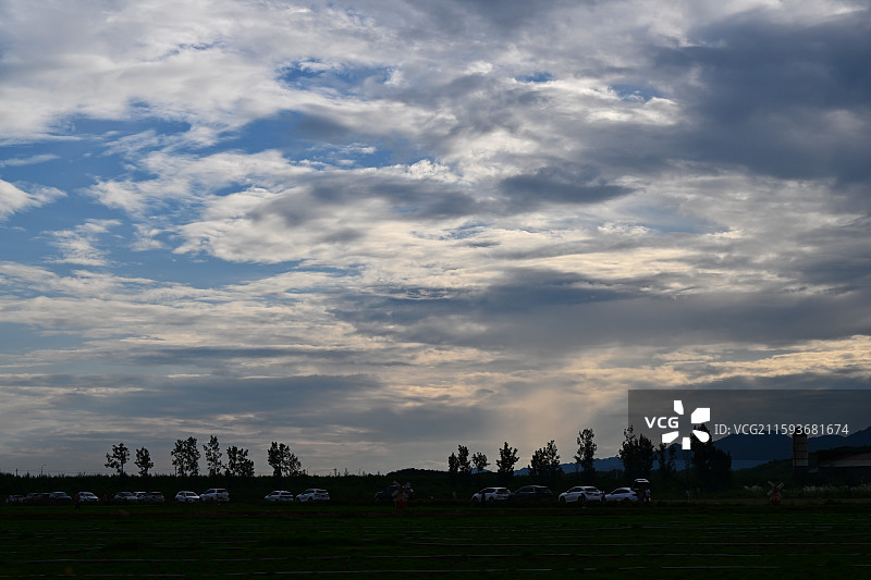 绵竹市广济镇祈祥村，夏日的天空，蓝天白云图片素材
