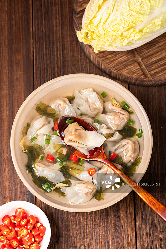 福州小吃黑猪肉燕图片素材