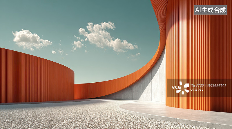 【AI数字艺术】现代建筑天际线背景素材图片素材