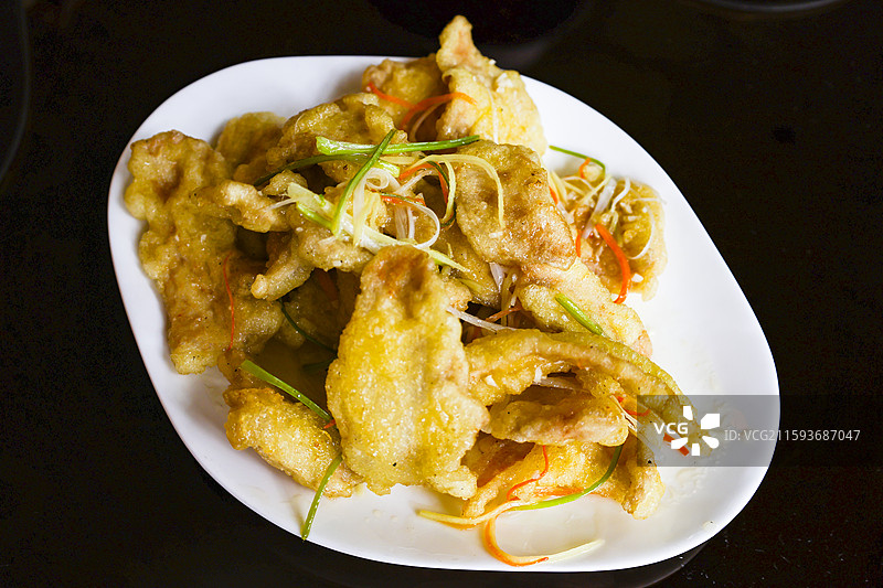 东北黑龙江特色美食锅包肉图片素材