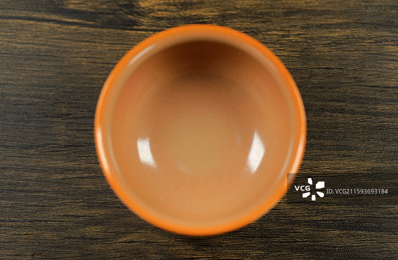 一只茶杯的正上方视图图片素材