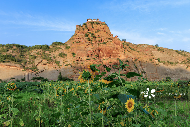 陕西志丹县之永宁古寨图片素材