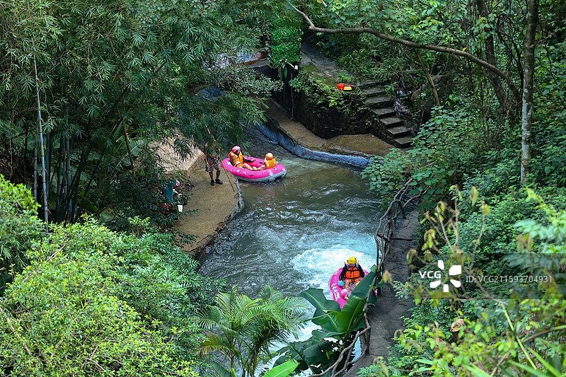清远古龙峡漂流景区图片素材