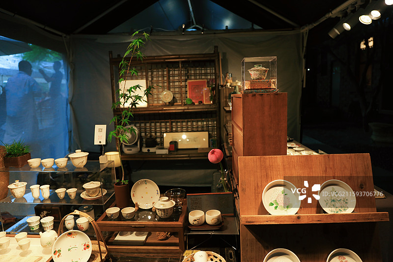 苏州东西桥本色市集集市图片素材