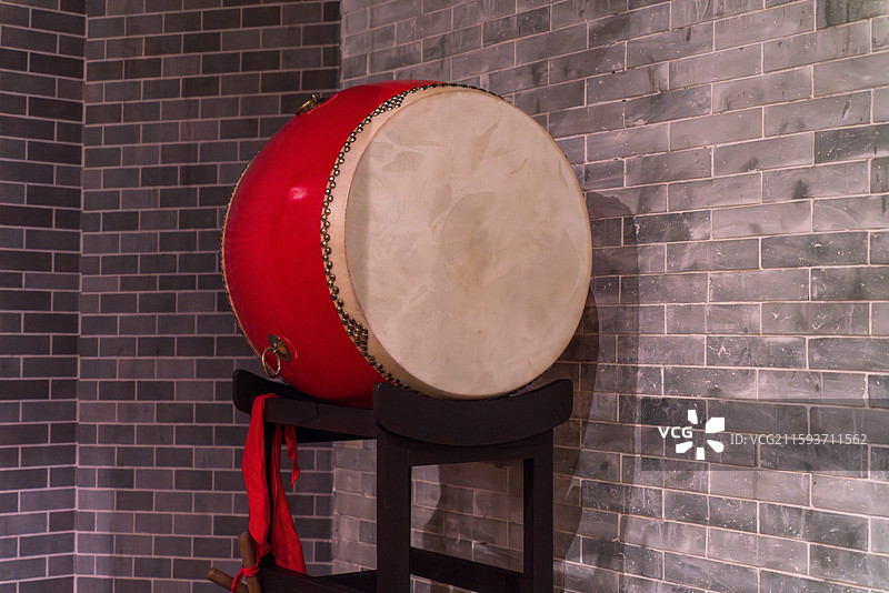 中式传统乐器大鼓图片素材