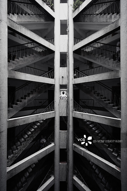 重庆网红筒子楼建筑风光图图片素材