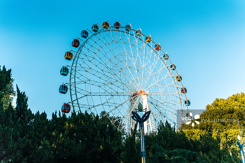 郑州碧沙岗公园里的摩天轮图片素材