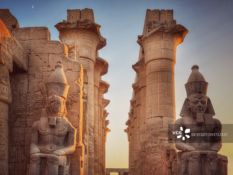 埃及卢克索神庙图片素材