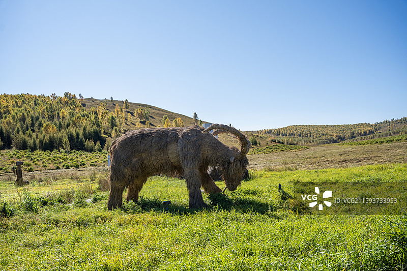 呼伦贝尔牙克石凤凰山景区凤凰山庄图片素材
