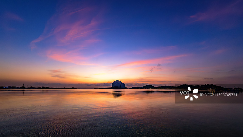 珠海日月贝日出图片素材