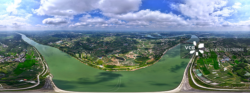 广西南宁三江口秋色宜人图片素材