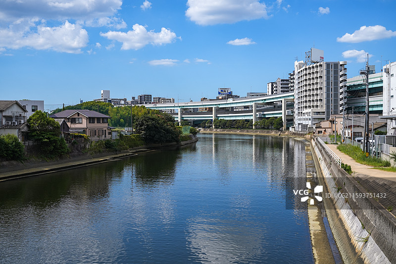 日本福冈城市风光图片素材