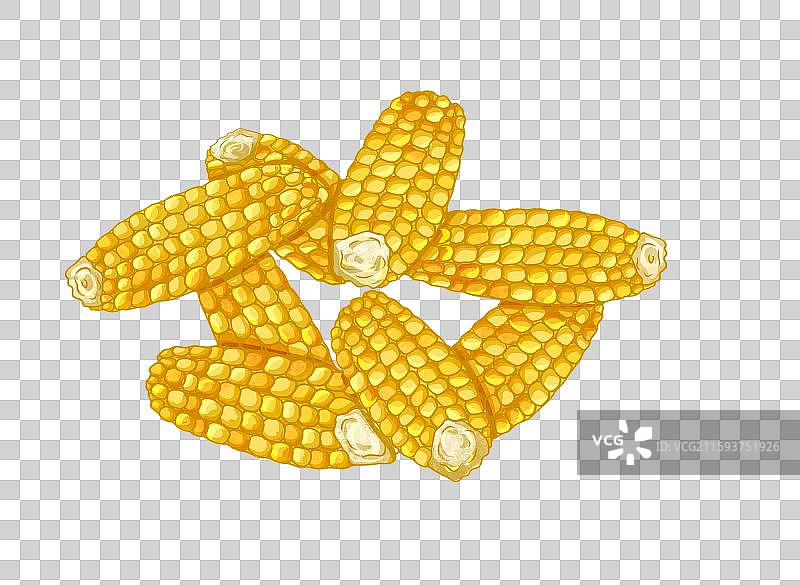 农产品一堆玉米图片素材