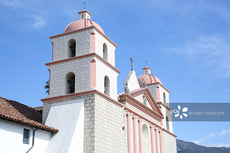 圣塔芭芭拉教堂西班牙风格图片素材