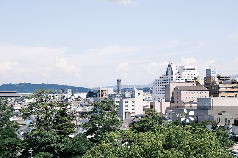 日本岛根县松江市城市景色图片素材