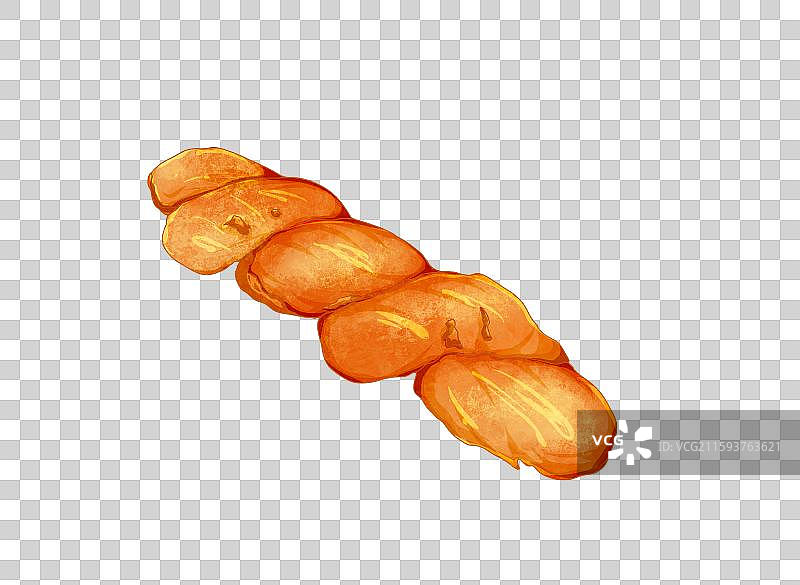 中式面点美食元素麻花图片素材