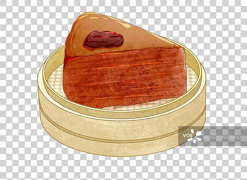中式面点美食元素枣泥糕图片素材