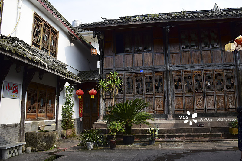 汶川水磨古镇（水磨羌城）图片素材