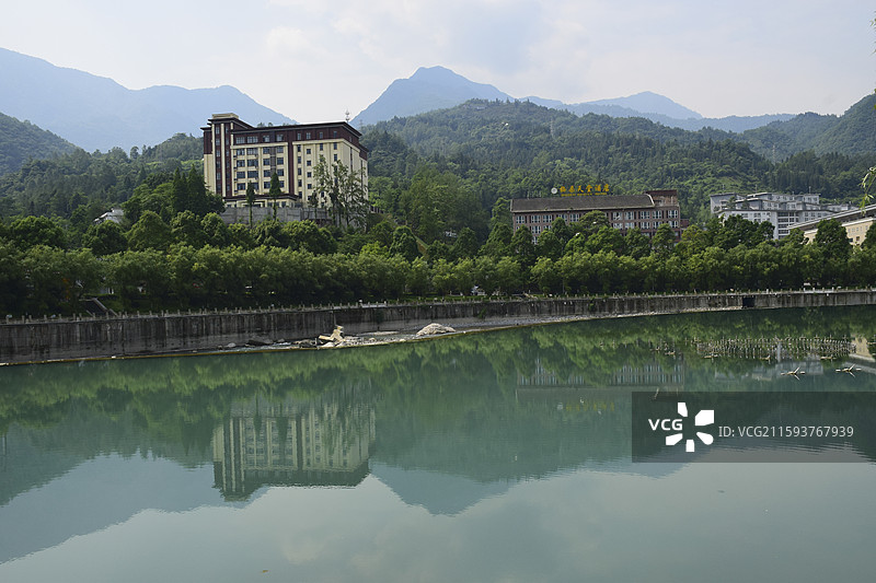 汶川水磨古镇（水磨羌城）图片素材