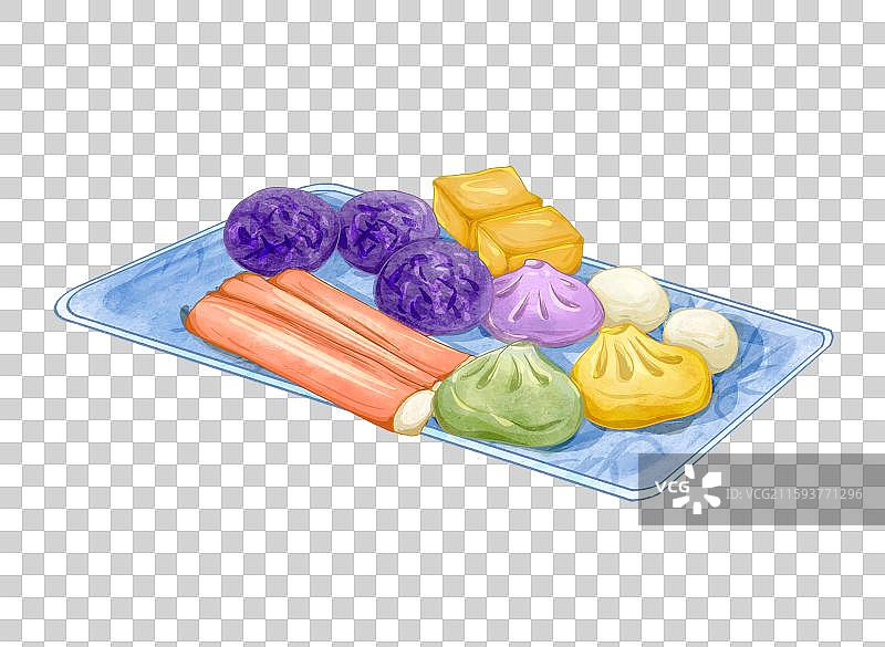 美食火锅元素各种丸子图片素材