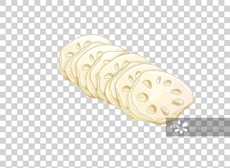 蔬菜元素藕片图片素材