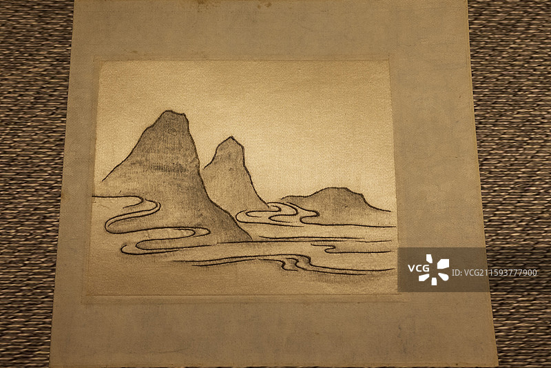 湘绣·山 湘绣文化的传承图片素材