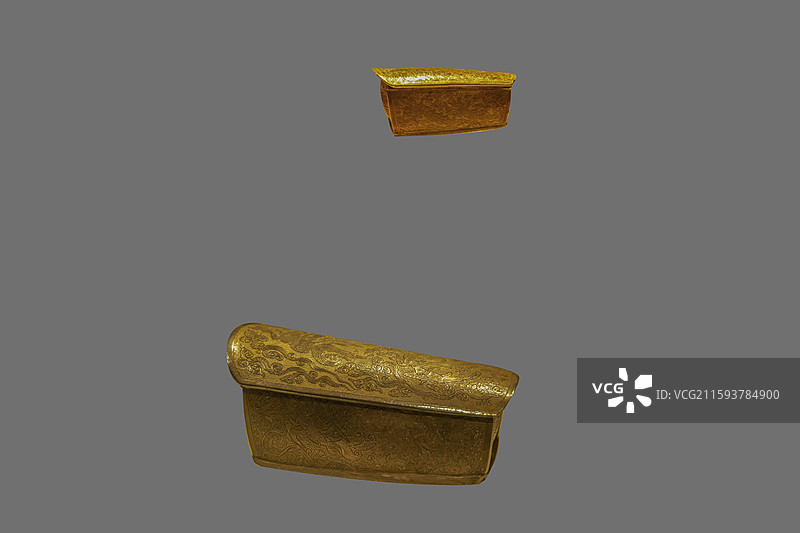 “镇江的佛教文化”：长干寺佛舍利金棺、长干寺佛舍利银椁（唐，1960年江苏镇江甘露寺铁塔地宫出土）图片素材