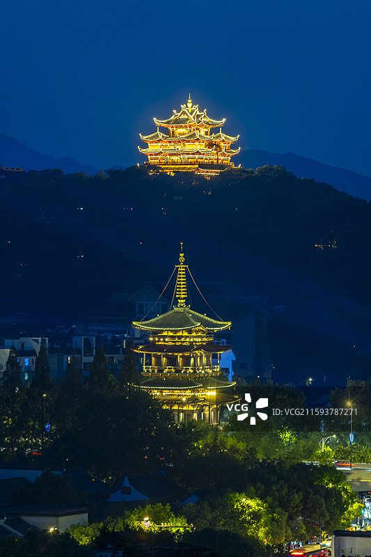 杭州城南城隍阁和望仙阁图片素材