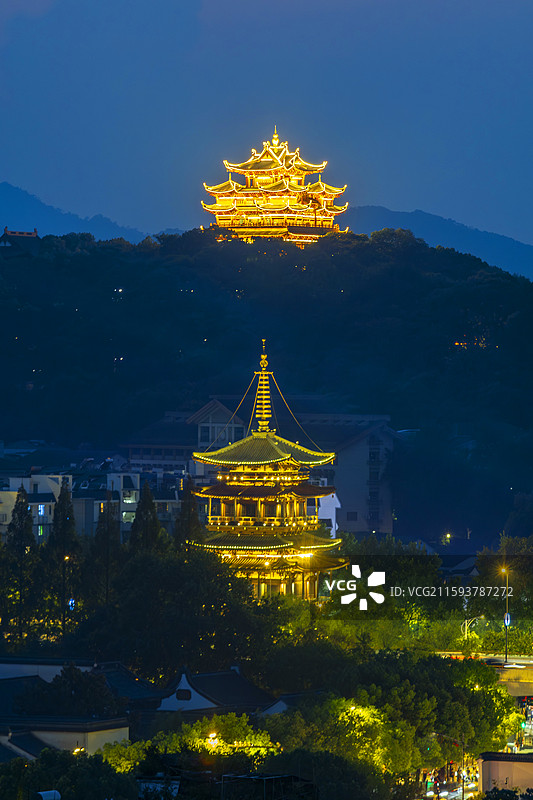 杭州城南城隍阁和望仙阁图片素材