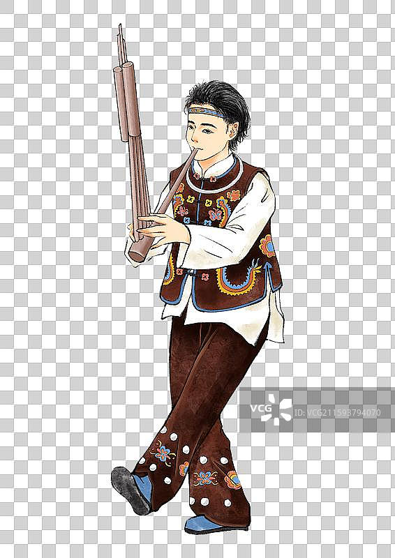 56民族，侗族，芦笙舞图片素材